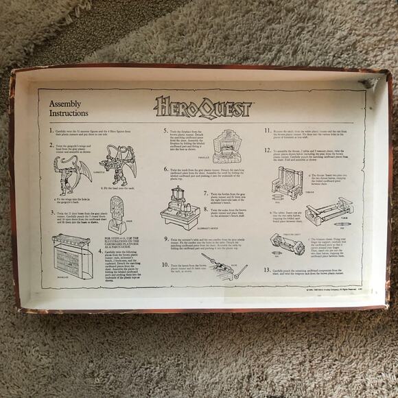 HeroQuest Game System BOX ONLY
 Original 1980’s Good For Starter Box See Photos - Picture 5 of 14